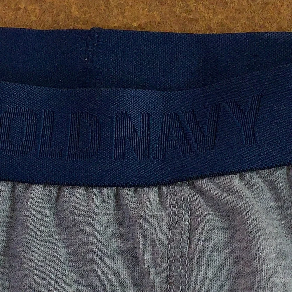 Old Navy Boys Medium Blue Gray 4 Pack Cotton Blend Boxer Briefs Underwear NWT